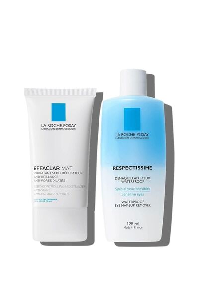 La Roche Posay Effaclar Mat Yüz Kremi 40 Ml + Respectissime Göz Makyaj Temizleyicisi 125 Ml