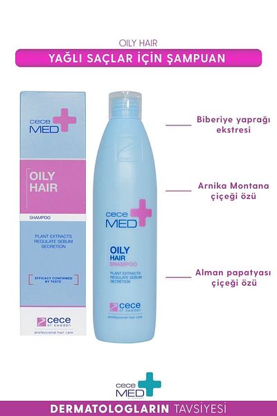CECEMED Oily Hair Shampoo - Anti-Oily Hair, 300 ml