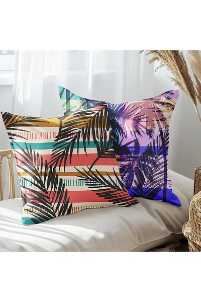 EJOYA Set de 2 perne și perne cu design modern - 45 cm 113489
