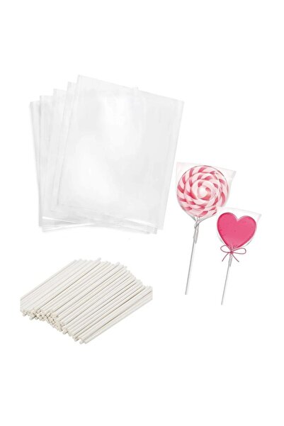 adin tasarım مجموعة صنع كعكة لوليبوبس كيك كيكوبس مكونة من 200 قطعة كيس كيكوبس