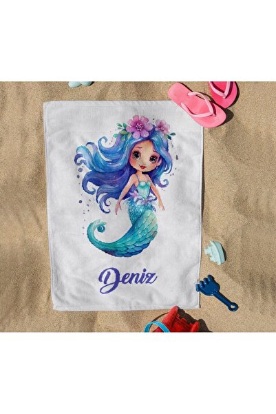 EJOYA Kişiye Özel İsimli Çocuk Plaj Havlusu 113115