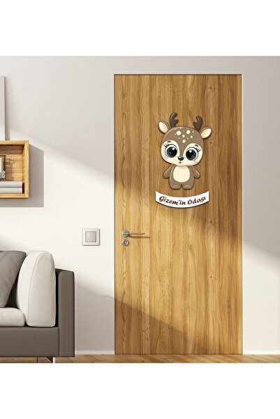 EJOYA Kişiye Özel Odası Geyik Kapı Süsü 93930