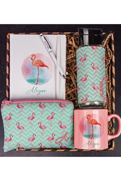 EJOYA Kişiye Özel Defter Kalem Matara Renkli Kupa Bardak Ve Kalemlik Hediye Kutusu 111237