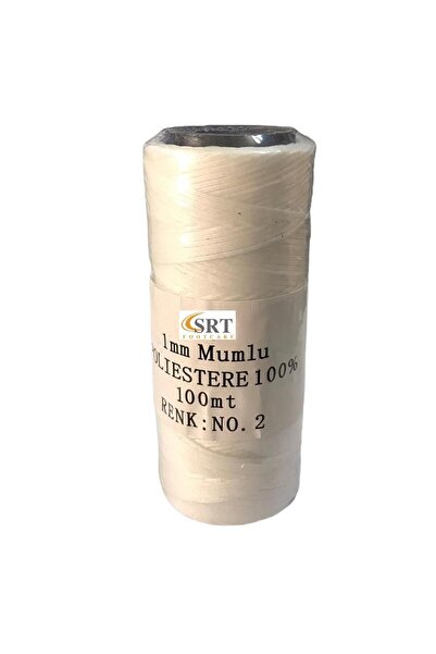 srtfootcare Ață de cusut din piele ceară albă de 1 mm - 02 100mt (LEATHERCRAFT, DERİ HOBİ)