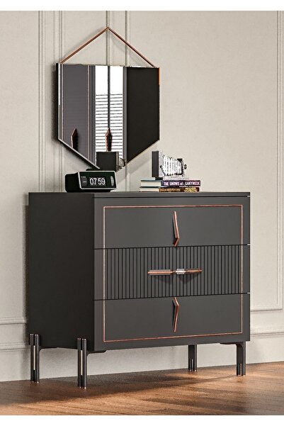 TOCCO MOBİLYA Platin 3 Çekmeceli Şifonyer-aynasız