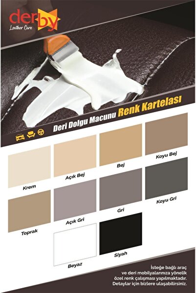 Derby Siyah Deri Tamir Macunu - Çatlak ve Yırtık Deri Kremi