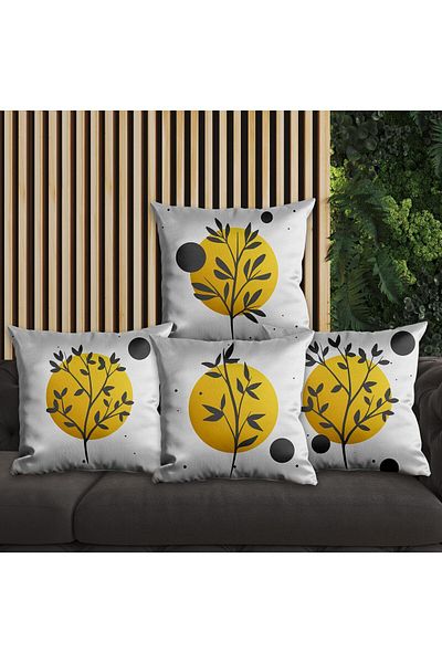 EJOYA 45cm Floral Design 4-piece Pillow and Throw Pillow Set - 113773