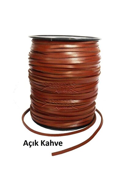 srtfootcare رباط حذاء جلد (بني فاتح) Leathercraft 1.5 متر