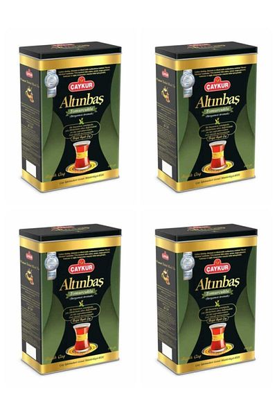 Çaykur Bergomat Colored Goldhead Tea Tin Box - 4*400 Gr