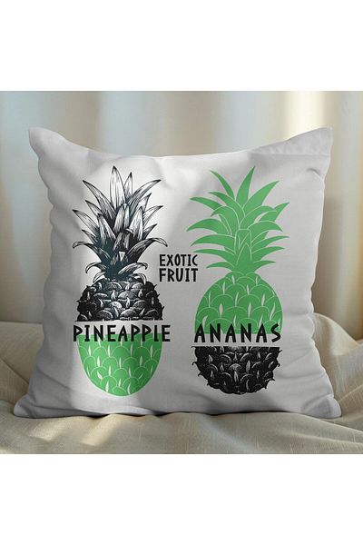 EJOYA 45cm Pineapple Design 2-piece Pillow and Throw Pillow Set - 113536