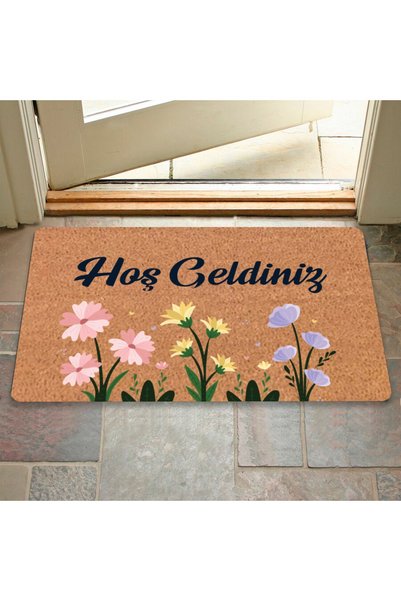 M&H Quality Modern Digital Printing - Welcome Sign Mat - Non-Slip Base Door Mat