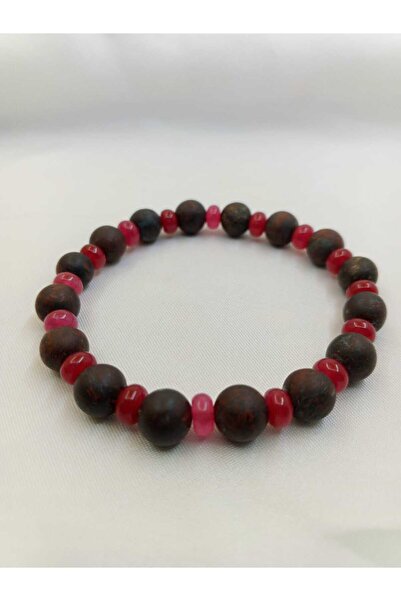 Alsade سوار من الحجر الطبيعي لتوازن الطاقة الإيجابية من العقيق الأحمر جاسبر ا...