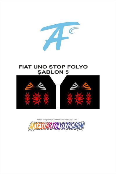 aksesuar folyo tasarım فيات أونو - نموذج إيقاف الفويل