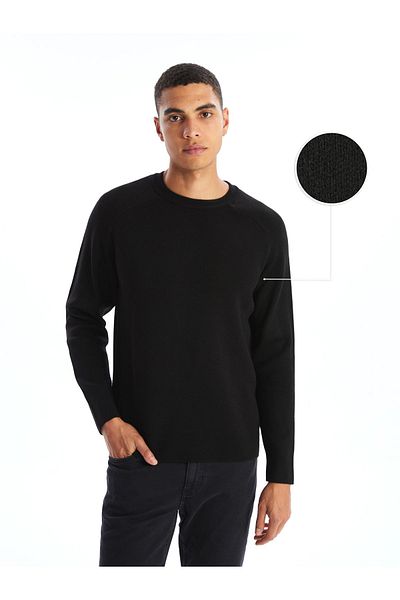LC Waikiki Men's Knitwear Sweater - Long Sleeve, Crew Neck