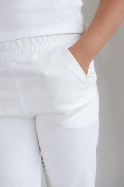 C&City Girl's Spanish Leg Sweatpants 761 Ecru