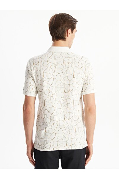 LC Waikiki Pánské tričko Pique Patterned Polo Collar - Krátký rukáv