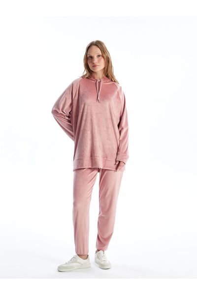 LC Waikiki Βελούδινο γυναικείο Jogger Sweatpants - LCW Ελαστική μέση