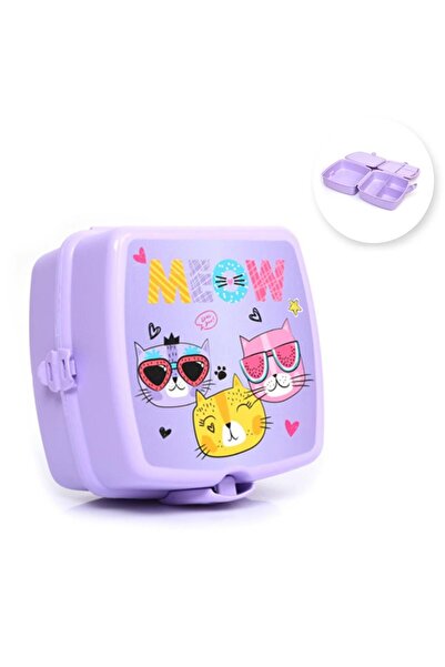 Mashotrend Meow Yemek Kabı - Kedicik Beslenme Kabı - Yemek Kabı - Kedili Besl...