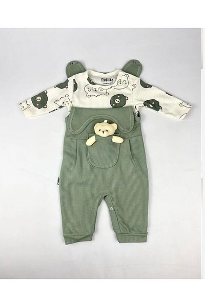 Nafitto baby&junior Nafitto Baby Junior Baby Rompers with Teddy Bear