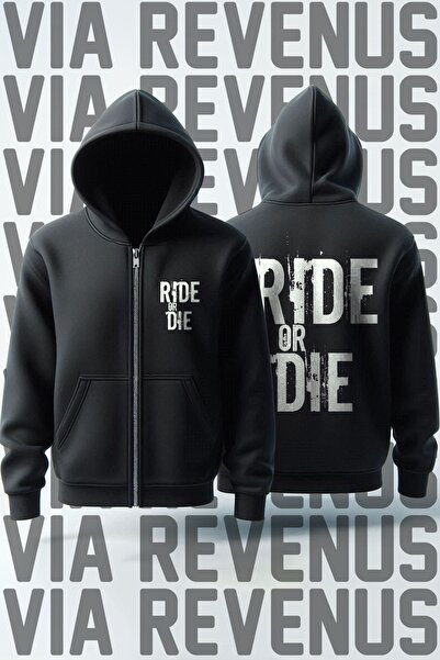 Vordevia سويت شيرت بغطاء للرأس مطبوع عليه راكب الدراجة النارية للجنسين من Rid...