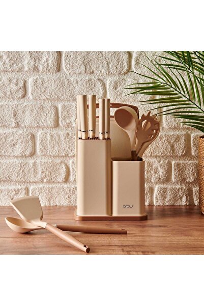 AROW Venita Standlı Servis Seti - Krem