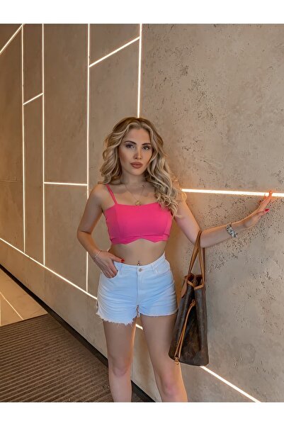 LOCH BUTİK Bustieră pentru femei Gimped fucsia