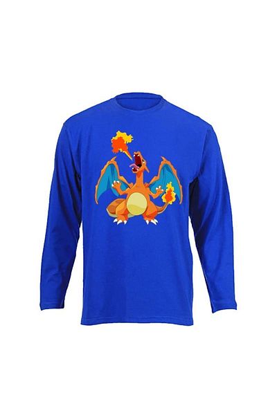 TakeTshirt Tricou pentru copii Pokemon Charizard cu mânecă lungă