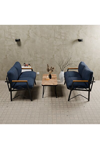 MB GARDEN FURNITURE Simetri Model, Balkon, Mutfak, Bahçe,Cafe,metal Koltuk Ta...