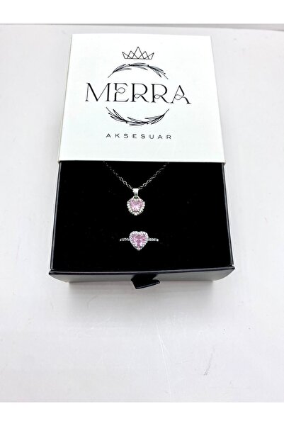 merraaksesuar Çelik Yüzük Ve Kolye Kararmaz Ayarlanabilir Yüzük Sevgiliye Öze...