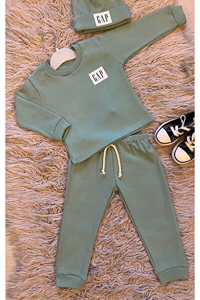 enes baby طقم بيريه مضلع مكون من 3 قطع