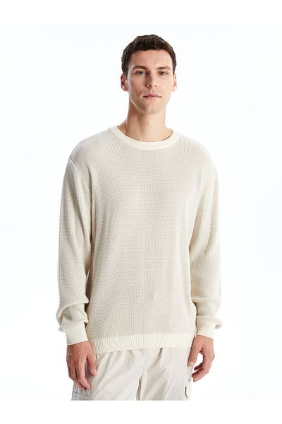 LC Waikiki Strickpullover für Herren – Rundhalsausschnitt, lange Ärmel