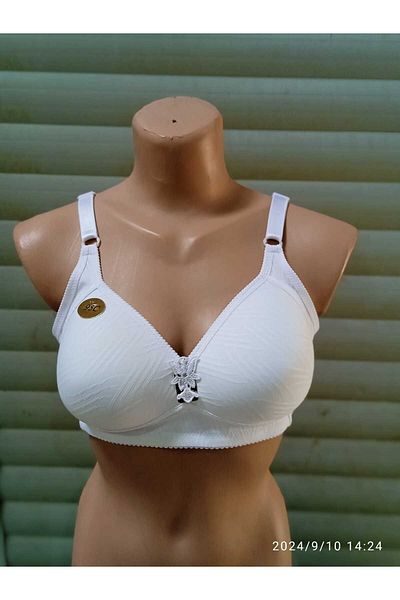 mylove White C Cup Non-Wired Gathering Women's Bra