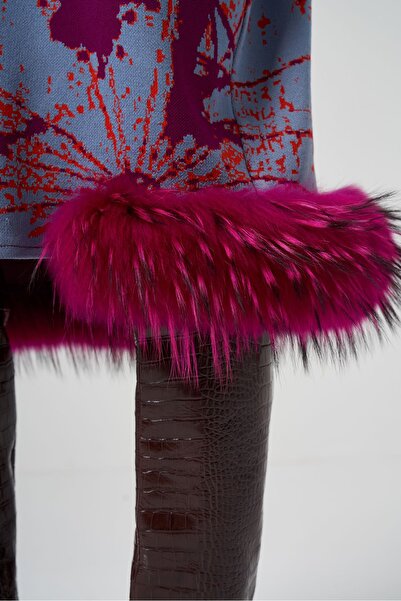 MissWhence Kürklü Triko Kap