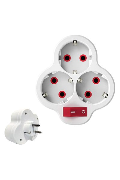 Toptancı Amca socket wireless multi-socket multiplexer triple socket with Switch Quality grounded