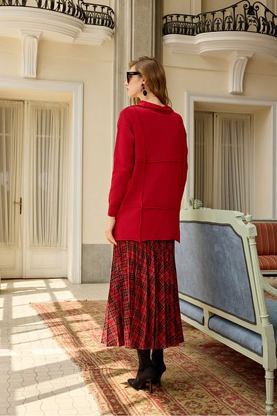 MissWhence Knitwear Tunic - Buttoned Design