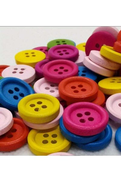 Beyna 4 Holes Board Color Mixed Knob - 1 Pack 10 Pieces