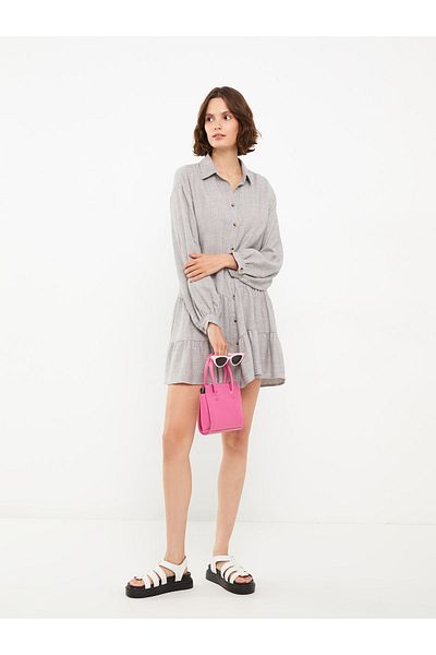 LC Waikiki Long Sleeve Straight Women's Shirt Dress