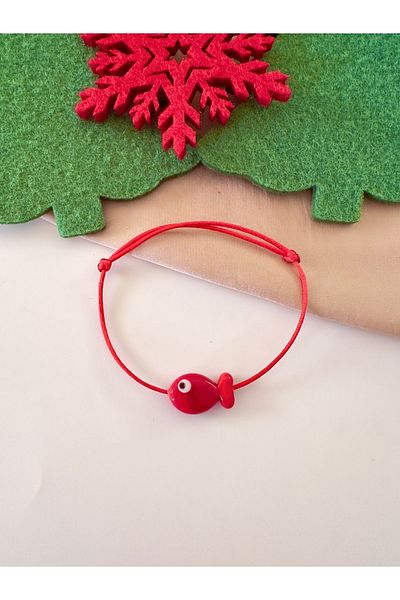 Atelier Çağla Red Glass Fish Murano Bracelet