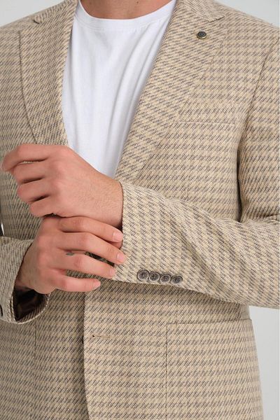 Luisero Ανδρικό αθλητικό μπουφάν Blazer - Καρό, Μοντέλο 1449