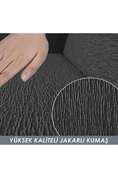 seltenet Jakarlı 3 Kişilik Lastikli Kanepe Örtüsü | Lastikli Koltuk Örtüsü | koltuk kılıfı | koltuk Örtüsü