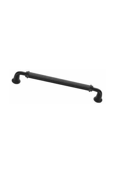 Lina Mat Siyah 256mm Metal Lüks Çekmece Dolap Mobilya Kulpları