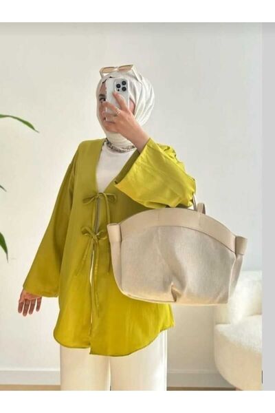 MODA VEDAT Κομψό κιμονό με φιόγκο