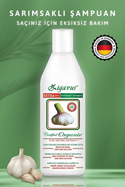 Zigavus Extra Plus Saç Dökülmelerine Karşı Kokusuz Sarımsaklı Şampuan 3 Al 2 Öde