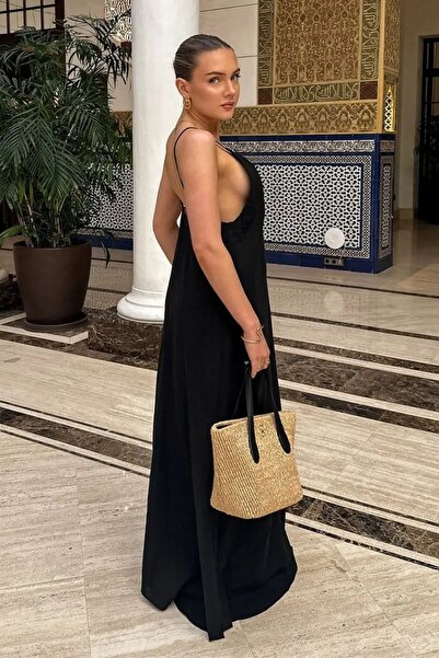 Hiccup Rochie maxi cu decolteu în V fără bretele cu detaliu floral