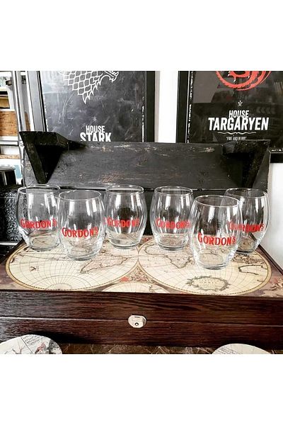 Gordons 6 Cocktail Glasses