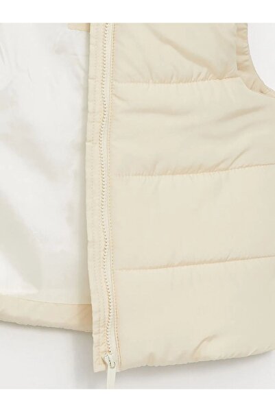 LC Waikiki LCW Kids Bej Kapüşonlu Kız Çocuk Şişme Yelek