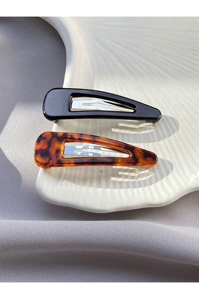 TwinsSis Store 2 Renk Akrilik Çıt Çıt Toka