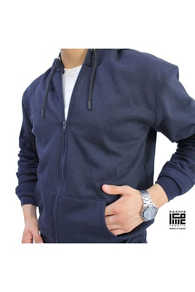 ASSAF Men's Hooded School Jacket - Two Thread Raster