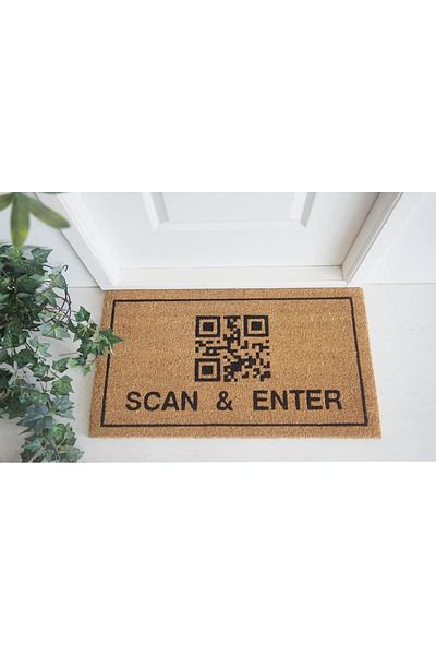 ORCHID SCAN PRINTED COIR DOORMAT 45X75 CM