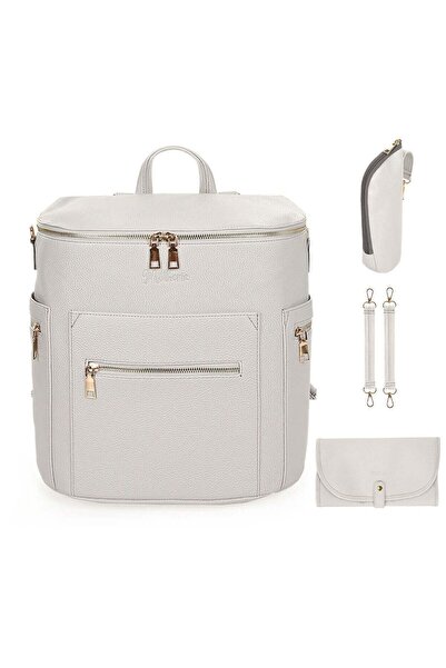 motheric Soho Vegan Leather Mother Baby Care Bag, Baby Backpack, With Bottle ...